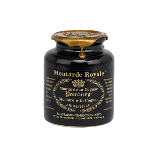 Mustard Royale with cognac Pommery stoneware jar 250gr