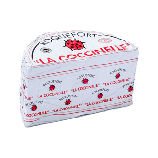 Cheese Roquefort AOP Coccinelle 1/2 Vertic Cut Thomas Export 1.3kg | per kg