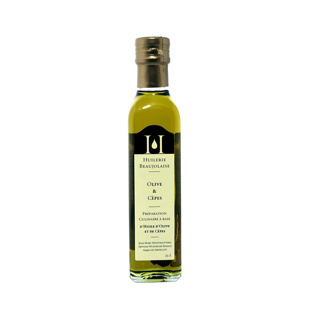 Boletus Mushrooms & Olive Maceration & Pressure Oil 250ml Huilerie Beaujolaise | Box w/12bottles